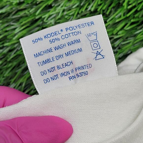 Vintage 90s Leroux Peach Shirt Women Large 21x24 Liqueur USA - Picture 6 of 12